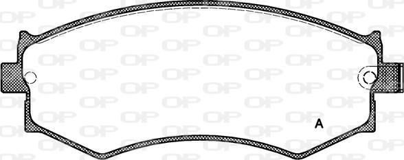 Open Parts BPA0350.04 - Тормозные колодки, дисковые, комплект autosila-amz.com
