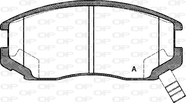 Open Parts BPA0357.22 - Тормозные колодки, дисковые, комплект autosila-amz.com