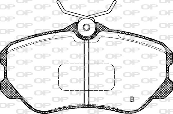 Open Parts BPA0303.12 - Тормозные колодки, дисковые, комплект autosila-amz.com