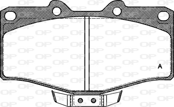 Open Parts BPA0315.04 - Тормозные колодки, дисковые, комплект autosila-amz.com
