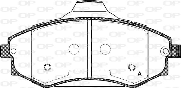 Open Parts BPA0318.03 - Тормозные колодки, дисковые, комплект autosila-amz.com