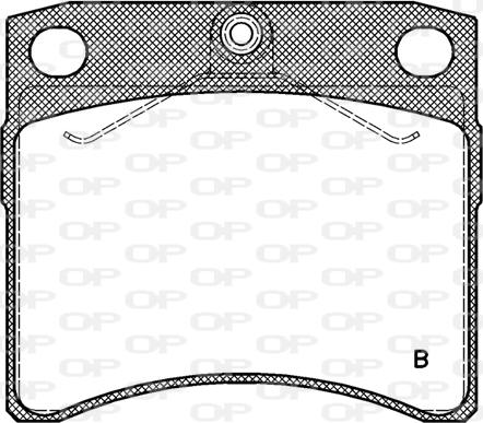Open Parts BPA0385.11 - Тормозные колодки, дисковые, комплект autosila-amz.com