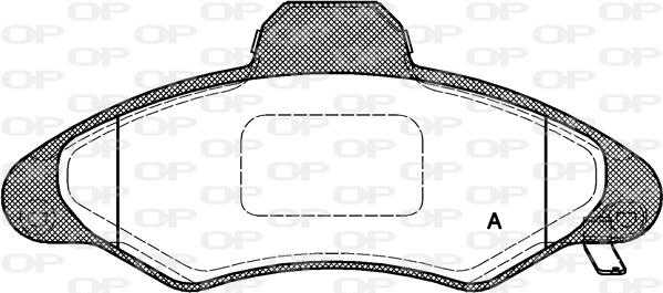 Open Parts BPA0331.04 - Тормозные колодки, дисковые, комплект autosila-amz.com