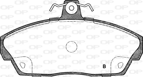 Open Parts BPA0337.02 - Тормозные колодки, дисковые, комплект autosila-amz.com