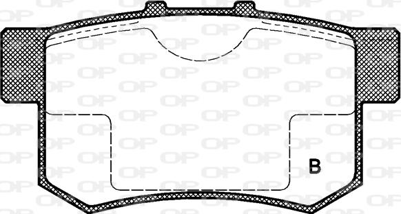 Open Parts BPA0325.02 - Тормозные колодки, дисковые, комплект autosila-amz.com