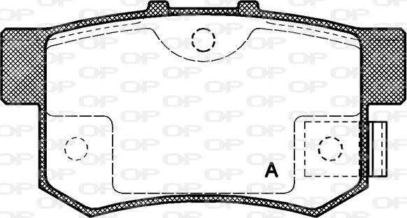Open Parts BPA0325.02 - Тормозные колодки, дисковые, комплект autosila-amz.com