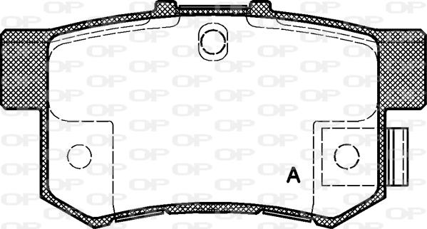 Open Parts BPA0325.32 - Тормозные колодки, дисковые, комплект autosila-amz.com