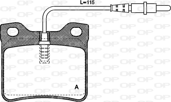 Open Parts BPA0321.02 - Тормозные колодки, дисковые, комплект autosila-amz.com