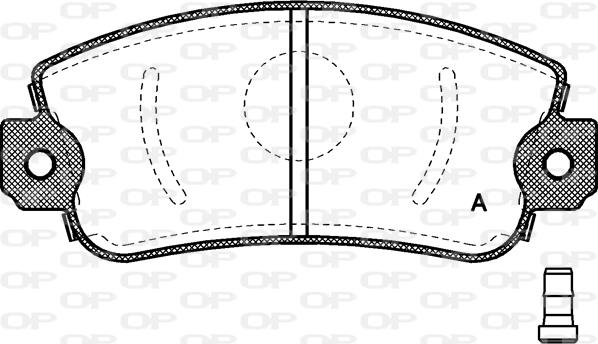 Open Parts BPA0372.02 - Тормозные колодки, дисковые, комплект autosila-amz.com