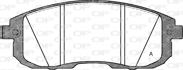 Open Parts BPA0293.14 - Тормозные колодки, дисковые, комплект autosila-amz.com