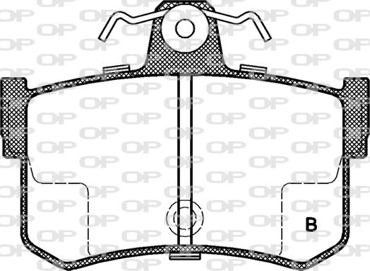 Open Parts BPA0251.12 - Тормозные колодки, дисковые, комплект autosila-amz.com