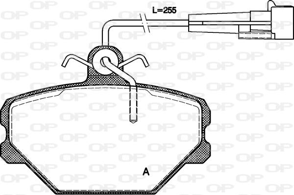 Open Parts BPA0264.02 - Тормозные колодки, дисковые, комплект autosila-amz.com