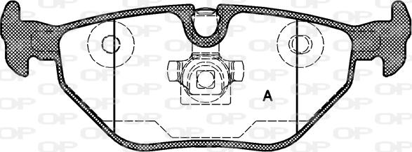 Open Parts BPA0265.40 - Тормозные колодки, дисковые, комплект autosila-amz.com