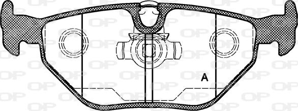 Open Parts BPA0265.15 - Тормозные колодки, дисковые, комплект autosila-amz.com