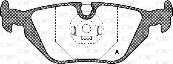 Open Parts BPA0265.30 - Тормозные колодки, дисковые, комплект autosila-amz.com