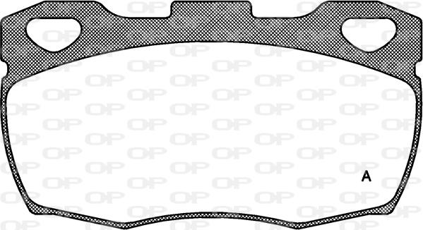 Open Parts BPA0266.00 - Тормозные колодки, дисковые, комплект autosila-amz.com