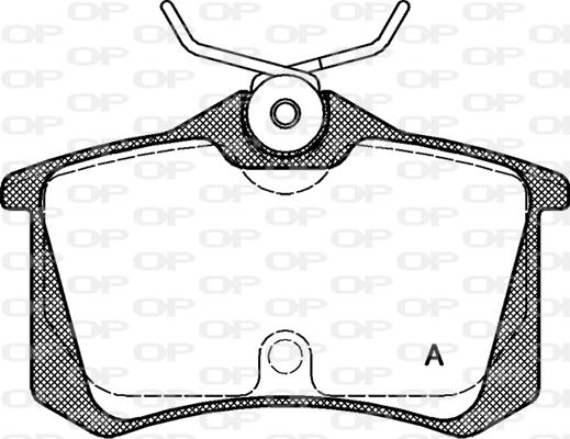 Open Parts BPA0263.20 - Тормозные колодки, дисковые, комплект autosila-amz.com