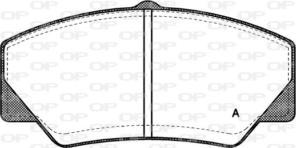 Open Parts BPA0206.00 - Тормозные колодки, дисковые, комплект autosila-amz.com