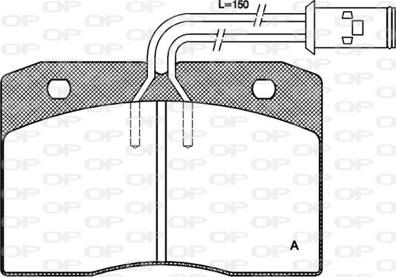 Open Parts BPA0211.12 - Тормозные колодки, дисковые, комплект autosila-amz.com