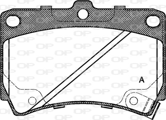 Open Parts BPA0212.42 - Тормозные колодки, дисковые, комплект autosila-amz.com