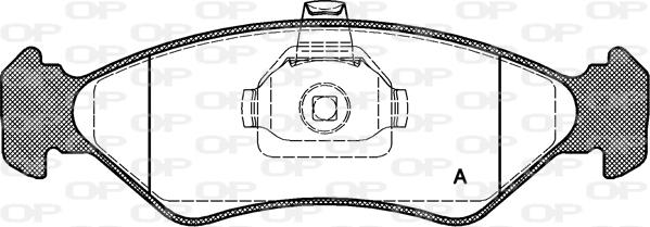 Open Parts BPA0285.20 - Тормозные колодки, дисковые, комплект autosila-amz.com