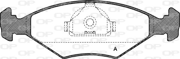 Open Parts BPA0281.10 - Тормозные колодки, дисковые, комплект autosila-amz.com