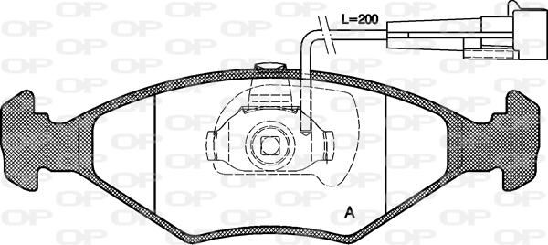 Open Parts BPA0281.32 - Тормозные колодки, дисковые, комплект autosila-amz.com