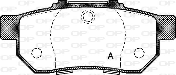 Open Parts BPA0233.20 - Тормозные колодки, дисковые, комплект autosila-amz.com
