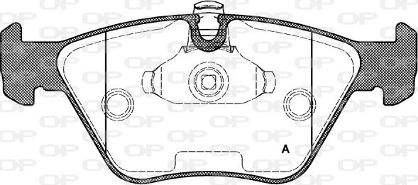 Open Parts BPA0270.25 - Тормозные колодки, дисковые, комплект autosila-amz.com