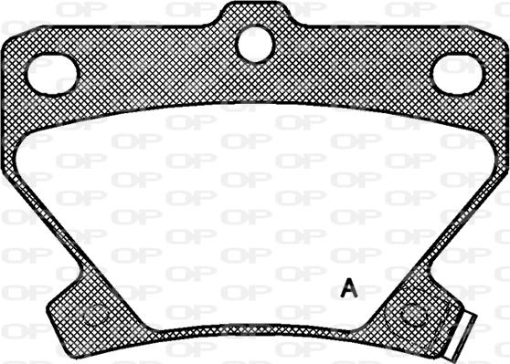 Open Parts BPA0741.02 - Тормозные колодки, дисковые, комплект autosila-amz.com