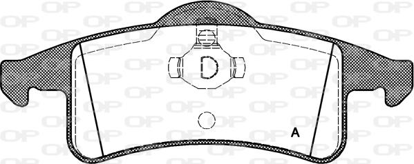 Open Parts BPA0758.00 - Тормозные колодки, дисковые, комплект autosila-amz.com