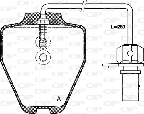 Open Parts BPA0752.22 - Тормозные колодки, дисковые, комплект autosila-amz.com