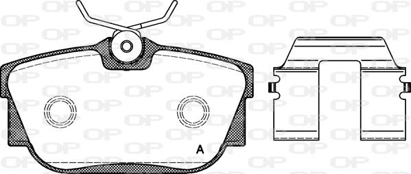 Open Parts BPA0767.10 - Тормозные колодки, дисковые, комплект autosila-amz.com