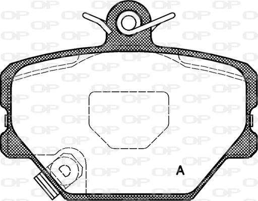 Open Parts BPA0705.02 - Тормозные колодки, дисковые, комплект autosila-amz.com