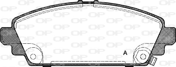 Open Parts BPA0700.02 - Тормозные колодки, дисковые, комплект autosila-amz.com
