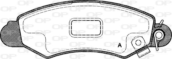 Open Parts BPA0702.02 - Тормозные колодки, дисковые, комплект autosila-amz.com