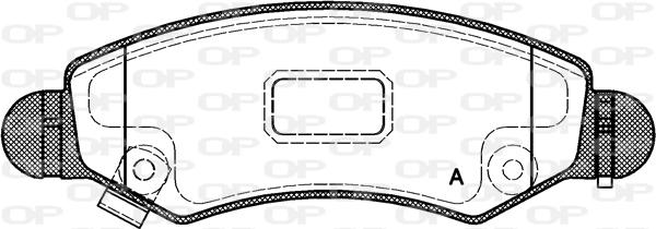 Open Parts BPA0702.21 - Тормозные колодки, дисковые, комплект autosila-amz.com