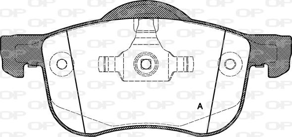 Open Parts BPA0713.00 - Тормозные колодки, дисковые, комплект autosila-amz.com