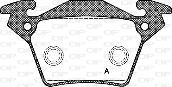 Open Parts BPA0717.00 - Тормозные колодки, дисковые, комплект autosila-amz.com