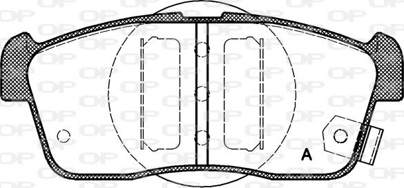 Open Parts BPA0724.02 - Тормозные колодки, дисковые, комплект autosila-amz.com