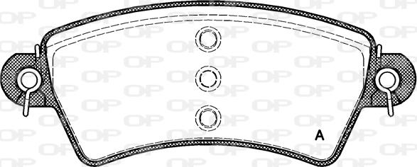 Open Parts BPA0726.00 - Тормозные колодки, дисковые, комплект autosila-amz.com
