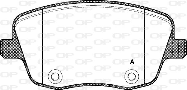 Open Parts BPA0775.00 - Тормозные колодки, дисковые, комплект autosila-amz.com