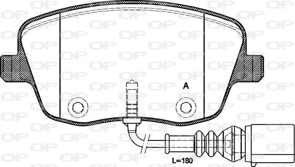 Open Parts BPA0775.01 - Тормозные колодки, дисковые, комплект autosila-amz.com