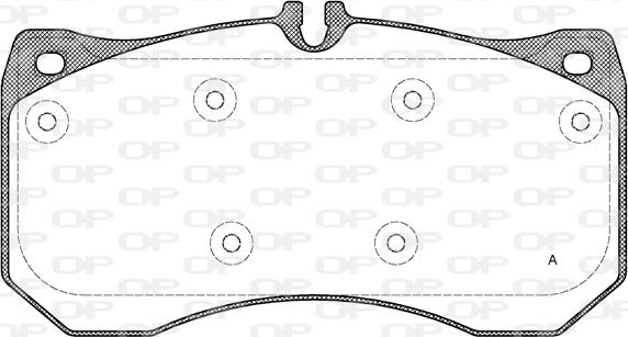 Open Parts BPA1497.00 - Тормозные колодки, дисковые, комплект autosila-amz.com