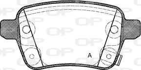 Open Parts BPA1450.22 - Тормозные колодки, дисковые, комплект autosila-amz.com