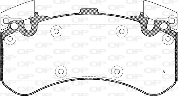 Open Parts BPA1463.00 - Тормозные колодки, дисковые, комплект autosila-amz.com