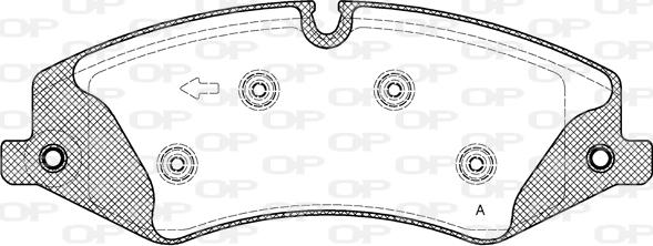 Open Parts BPA1409.10 - Тормозные колодки, дисковые, комплект autosila-amz.com