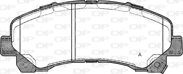 Open Parts BPA1407.00 - Тормозные колодки, дисковые, комплект autosila-amz.com