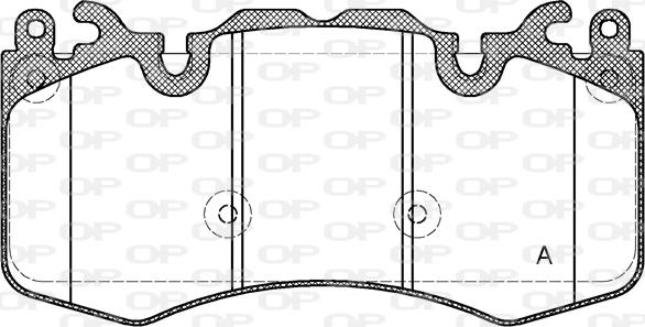 Open Parts BPA1410.00 - Тормозные колодки, дисковые, комплект autosila-amz.com