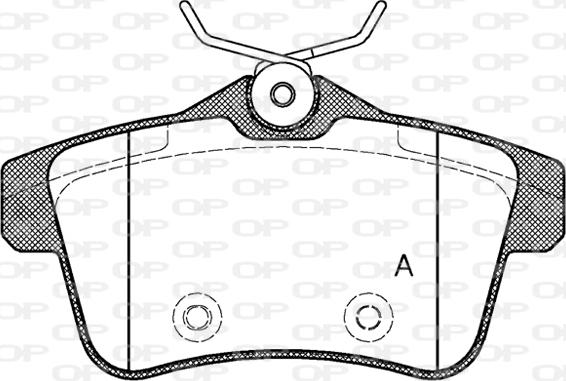 Open Parts BPA1418.00 - Тормозные колодки, дисковые, комплект autosila-amz.com